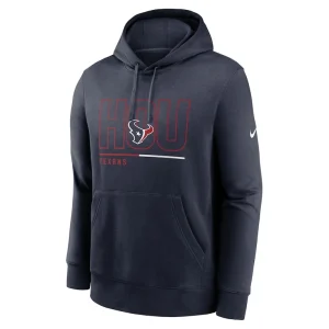 Houston texans nike city code club fleece pullover hoodie Navy M