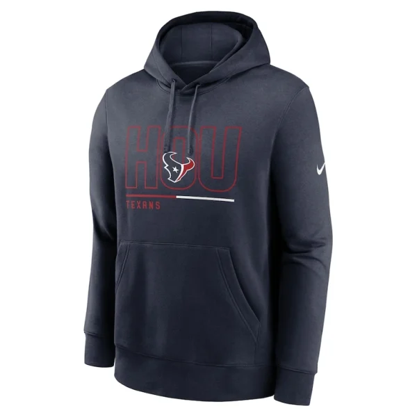 Houston texans nike city code club fleece pullover hoodie Navy M