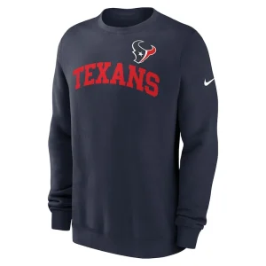 Houston texans nike club pullover sweatshirt Navy M