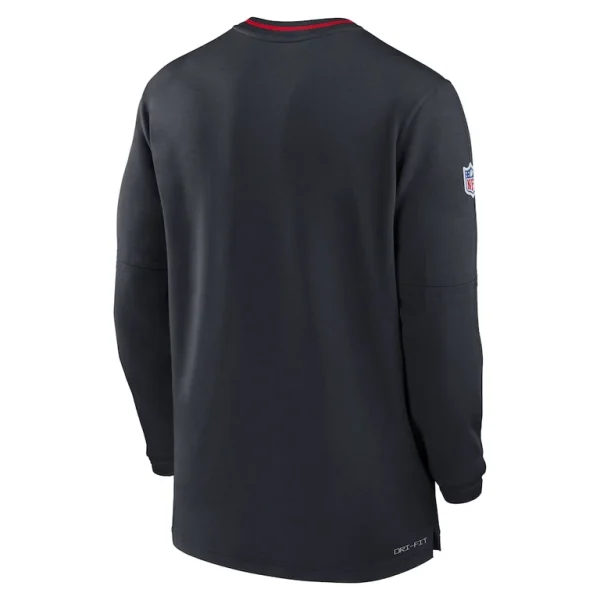Houston texans nike coach half zip sweatshirt Black L