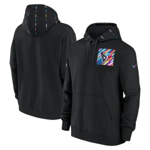 Houston texans nike crucial catch club pullover hoodie Black
