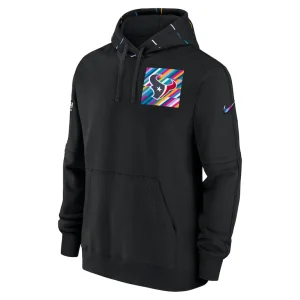 Houston texans nike crucial catch club pullover hoodie Black M