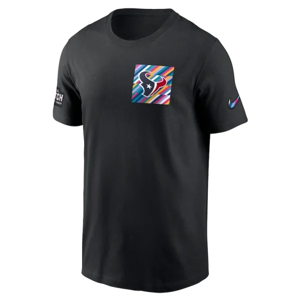 Houston texans nike crucial catch sideline tri blend t shirt Black M