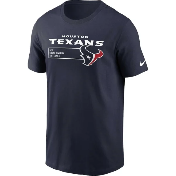 Houston texans nike division essential t shirt Navy M