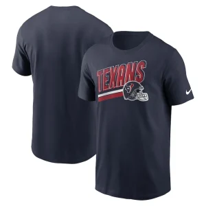 Houston texans nike essential blitz lockup t shirt Navy