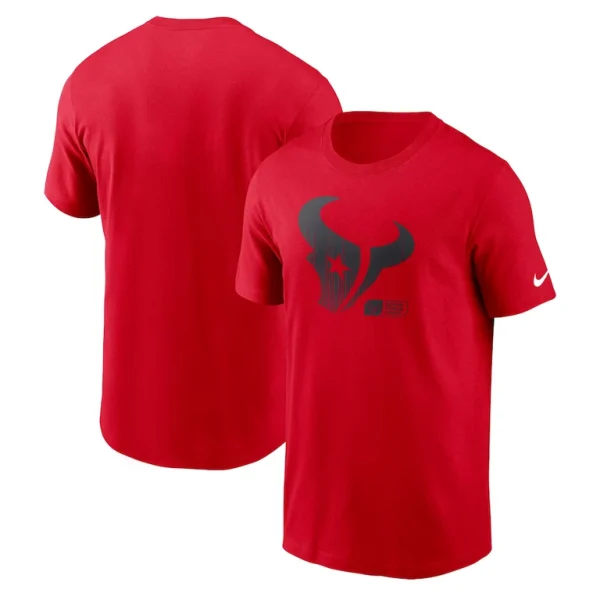 Houston texans nike faded essential t shirt Red