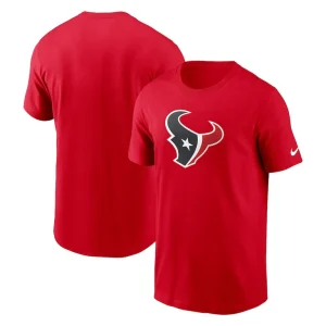 Houston texans nike fan gear primary logo t shirt Red