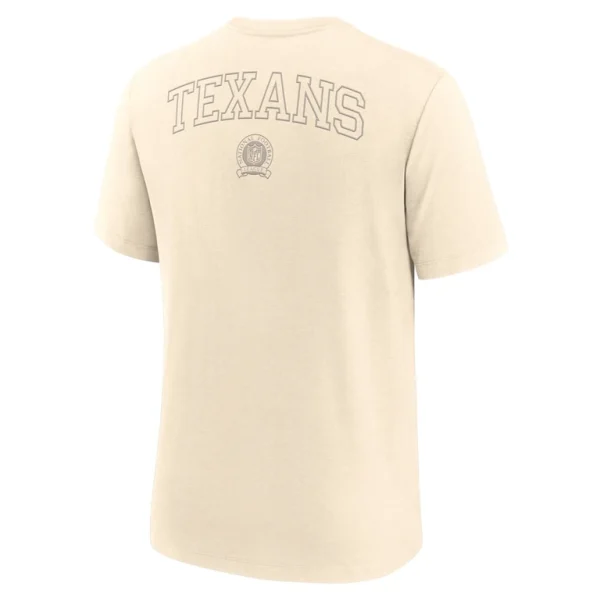 Houston texans nike glory tri blend t shirt Cream L