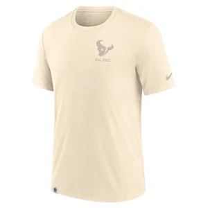 Houston texans nike glory tri blend t shirt Cream M