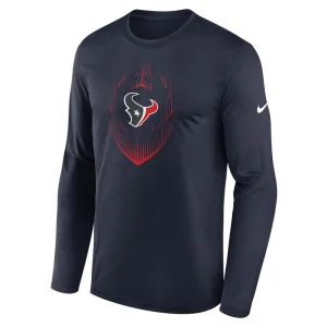 Houston texans nike legend icon long sleeve t shirt Navy M