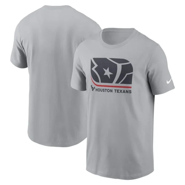 Houston texans nike lockup essential t shirt Gray