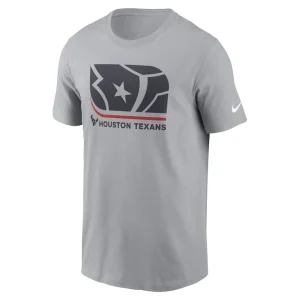 Houston texans nike lockup essential t shirt Gray M