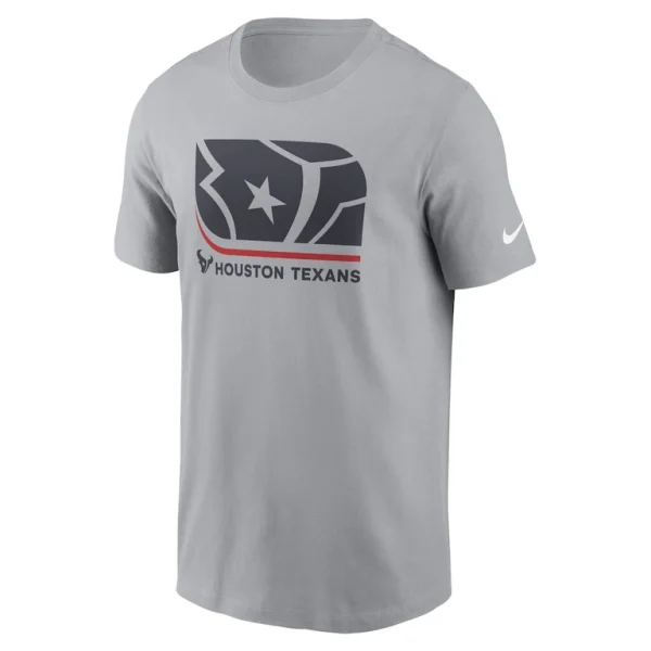 Houston texans nike lockup essential t shirt Gray M
