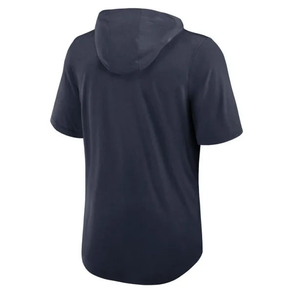 Houston texans nike lockup tri blend hoodie t shirt Navy L