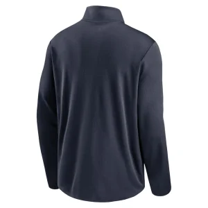 Houston texans nike logo pacer performance half zip jacket Navy L