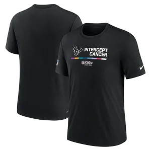 Houston texans nike nfl crucial catch performance t shirt Black
