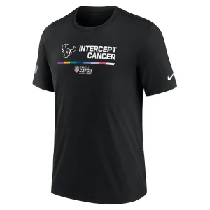 Houston texans nike nfl crucial catch performance t shirt Black M