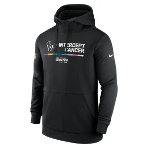 Houston texans nike nfl crucial catch therma performance pullover hoodie Black M