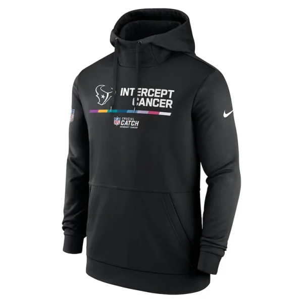 Houston texans nike nfl crucial catch therma performance pullover hoodie Black M