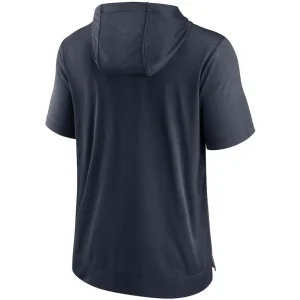 Houston texans nike performance hoodie t shirt Heathered charcoalnavy L
