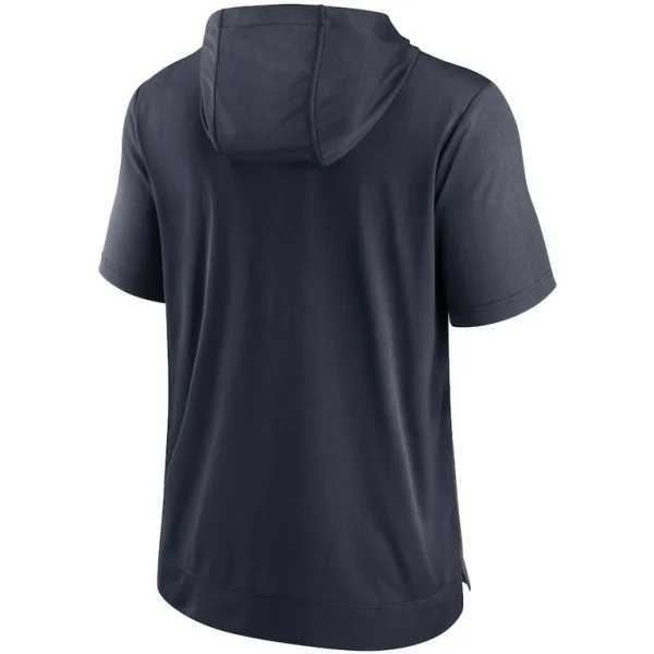 Houston texans nike performance hoodie t shirt Heathered charcoalnavy L
