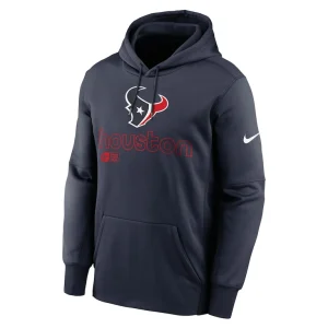 Houston texans nike performance pullover hoodie Navy M