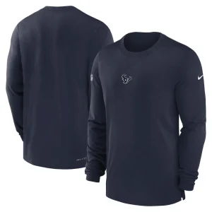 Houston texans nike player long sleeve performance t shirt Navy