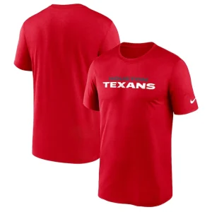 Houston texans nike primetime legend wordmark performance t shirt Red