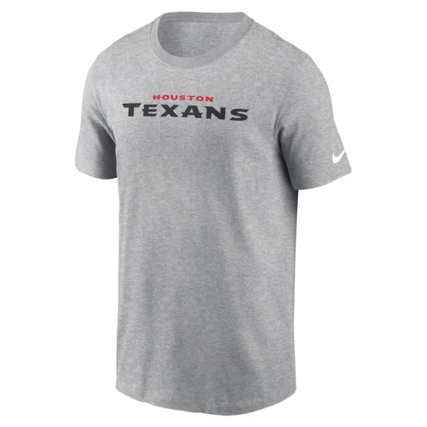 Houston texans nike primetime wordmark essential t shirt Heather gray M