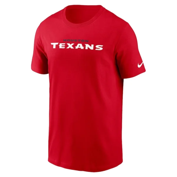Houston texans nike primetime wordmark essential t shirt Red M