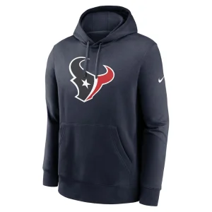 Houston texans nike rewind club logo pullover hoodie Navy M