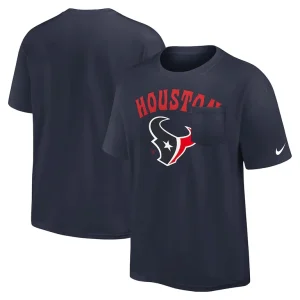 Houston texans nike rewind heavy max 90 pocket t shirt Navy