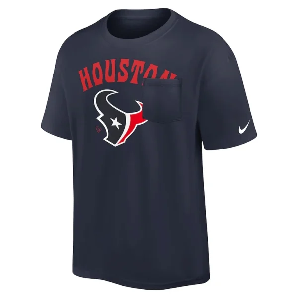 Houston texans nike rewind heavy max 90 pocket t shirt Navy M