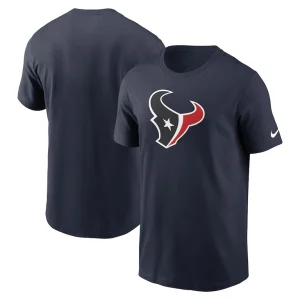 Houston texans nike rewind logo essential t shirt Navy