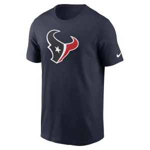 Houston texans nike rewind logo essential t shirt Navy M