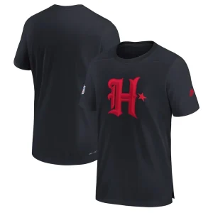 Houston texans nike sideline alternate logo coach performance t shirt Navy
