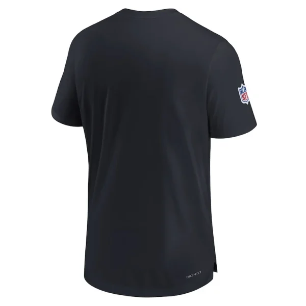 Houston texans nike sideline alternate logo coach performance t shirt Navy L