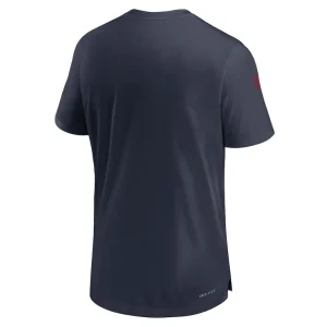 Houston texans nike sideline coach performance t shirt Navy L