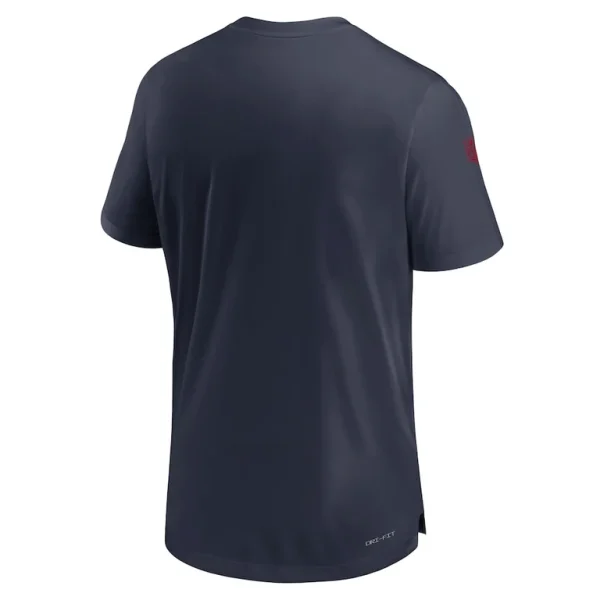 Houston texans nike sideline coach performance t shirt Navy L