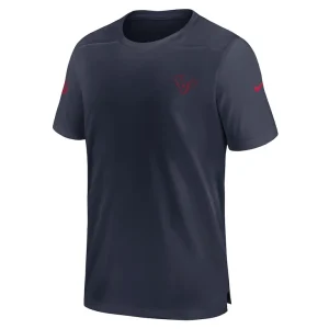 Houston texans nike sideline coach performance t shirt Navy M