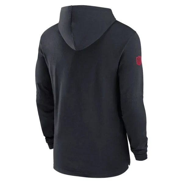 Houston texans nike sideline hoodie performance long sleeve t shirt Navy L