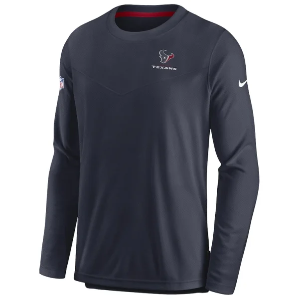 Houston texans nike sideline lockup performance pullover sweatshirt Navy M