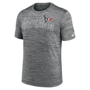 Houston texans nike velocity arch performance t shirt anthracite Multi M