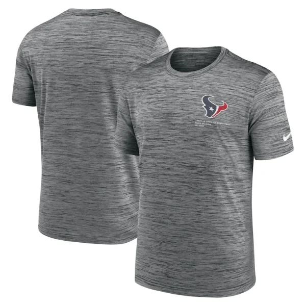 Houston texans nike velocity performance t shirt anthracite Multi