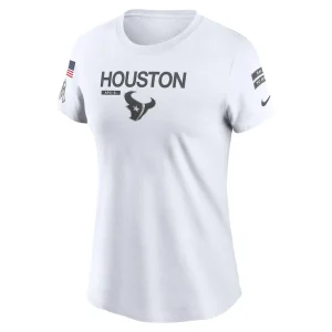 Houston texans nike womens 2024 salute to service legend performance t shirt White S