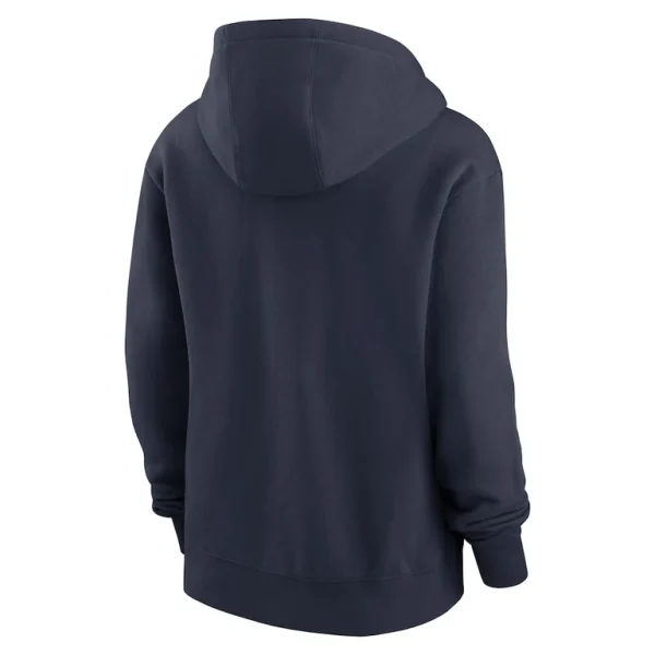 Houston texans nike womens club fleece pullover hoodie Navy M