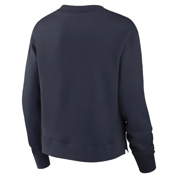 Houston texans nike womens high hip fleece pullover sweatshirt Navy M