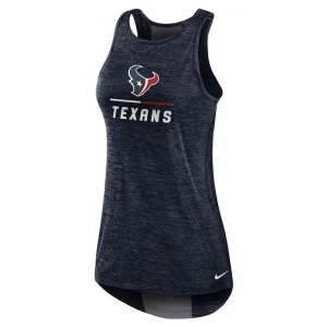 Houston texans nike womens high neck performance tank top Navy S