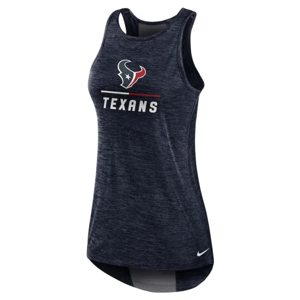 Houston texans nike womens high neck performance tank top Navy S