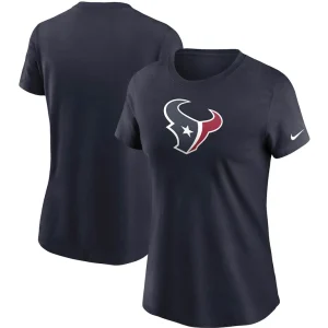 Houston texans nike womens logo essential t shirt Navy